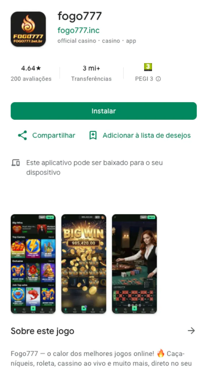 Fogo777 app